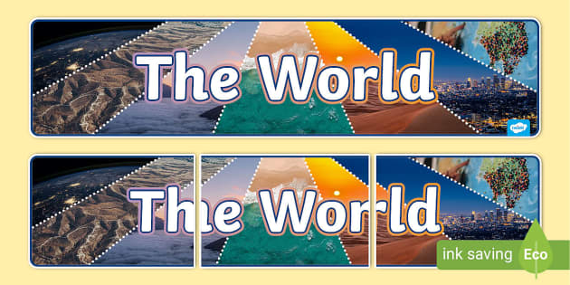 The World Photo Display Banner (Teacher-Made) - Twinkl