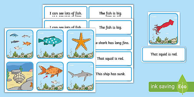 under-the-sea-simple-sentence-matching-activity-twinkl