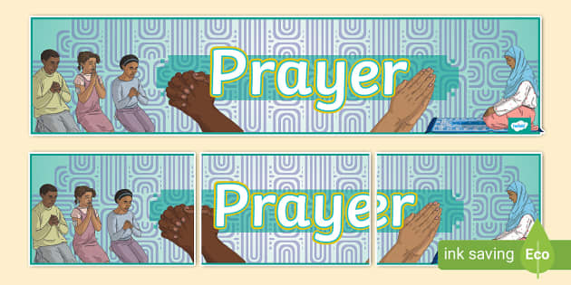 New Prayer Display Banner Lehrer Gemacht Twinkl 5819