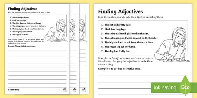 ks3-sen-finding-adjectives-differentiated-worksheet-worksheets-finding
