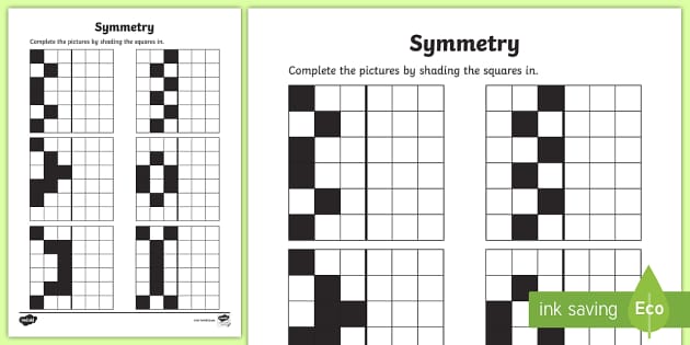 symmetry colouring activity worksheet math resource twinkl
