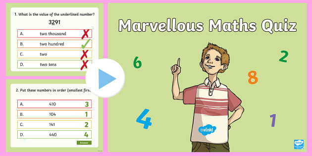 Lks2 Marvellous Maths Quiz Questions And Answers Powerpoint