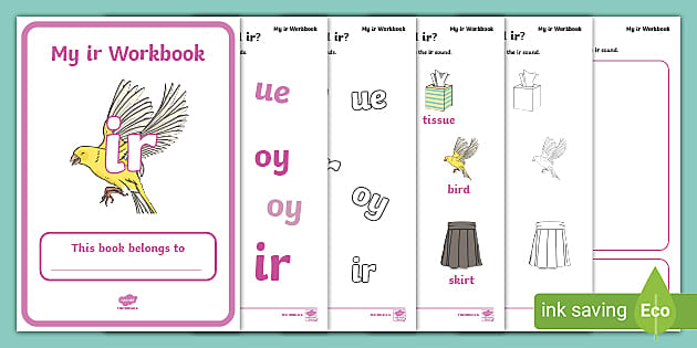 Phase 5 Ir Grapheme Workbook (hecho Por Educadores) - Twinkl