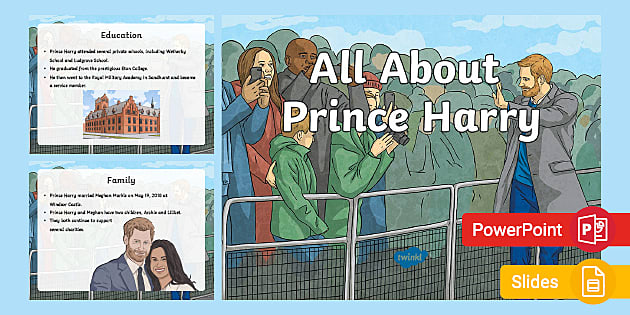 All About Prince Harry PowerPoint & Google Slides