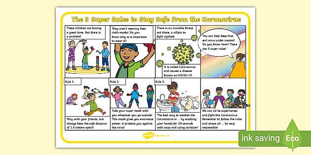 The 3 Super Rules to Stay Safe From the Coronavirus Comic