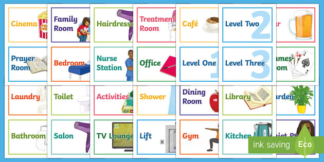 Care Home Area Signs and Labels (teacher made) - Twinkl