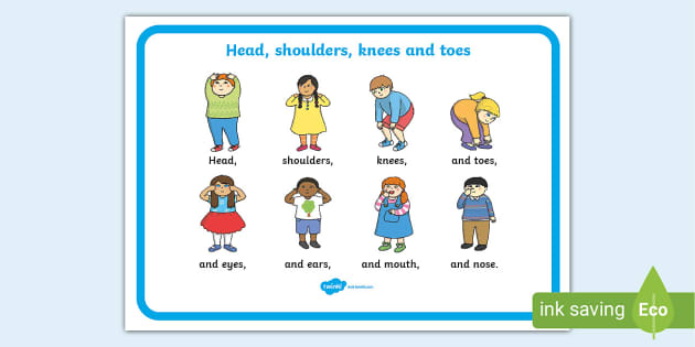 Head Shoulders Knees Toes Poster Twinkl