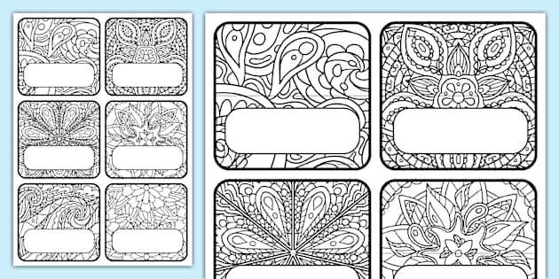 Mindful Colouring Place Cards (Teacher-Made) - Twinkl