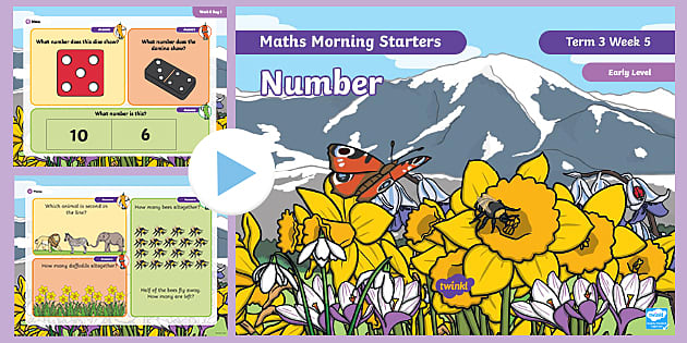 Maths Morning Starters Early Level Term 3 Week 5 PowerPoint