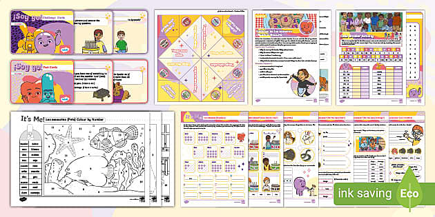 👉 Languages at Lunch: Spanish It's Me! Activity Pack