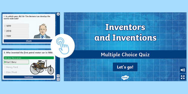 Inventors And Inventions Multiple Choice Quiz - Twinkl