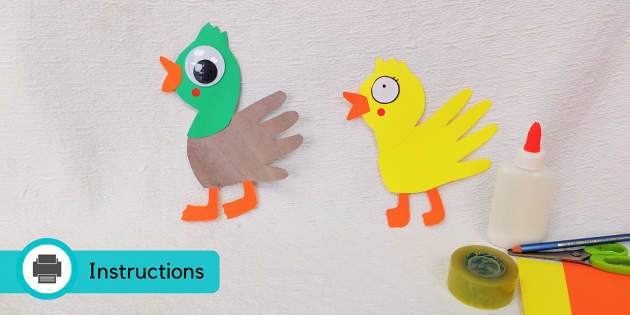 Printable Rubber Duck Paper Craft