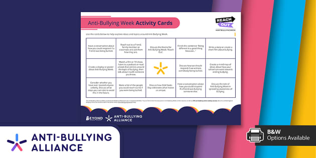 FREE! - Anti-Bully Week: Anti-Bullying Activity Cards