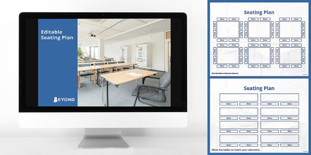 Editable Table Seating Plan Template (teacher made) - Twinkl