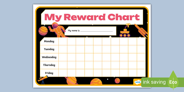 Space-Themed Reward Chart (teacher made) - Twinkl
