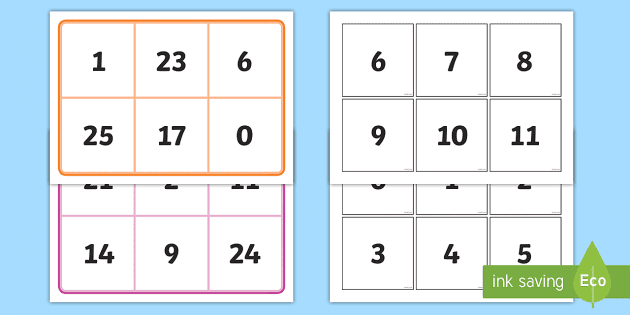 Maths Bingo | Number Recognition Activity For Children