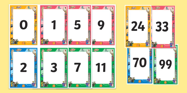 Travel-Themed Numbers 0-100 Cards (teacher made) - Twinkl