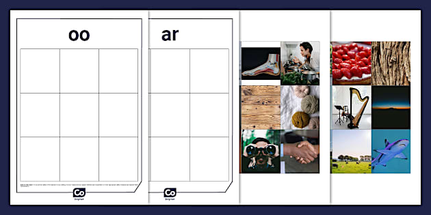 Reinforcing Sounds: 'oo' and 'ar' Sorting Cards - Twinkl