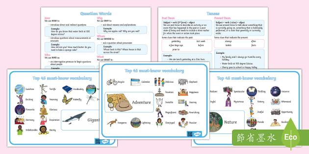 Hong Kong Primary 2 English Essentials (teacher made)