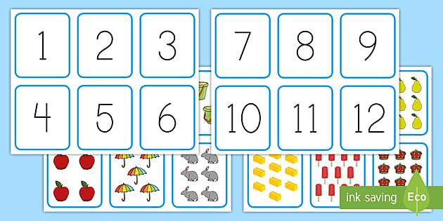 Number And Quantity In Math Matching Cards Twinkl