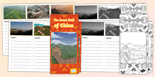 The Great Wall of China Leaflet Template (teacher made)