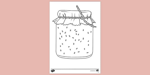 FREE! - Jam Colouring | Colouring Sheets - Twinkl