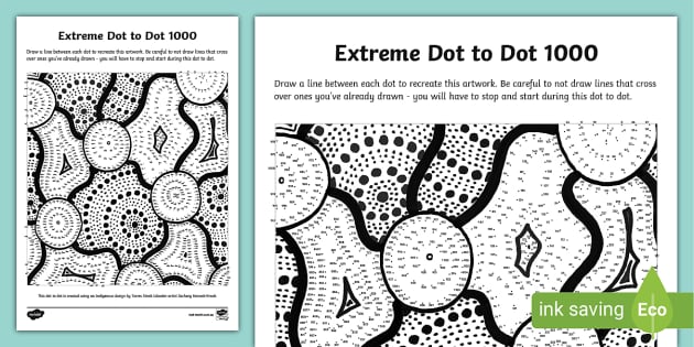 Extreme Dot To Dot Activity Count To 1000 Teacher Made