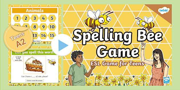 ESL Spelling Bee Game (teacher made) - Twinkl