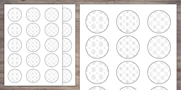 Easter Egg Colouring Cupcake Toppers | Twinkl Party - Twinkl