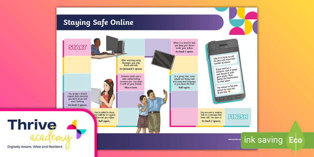 Online Safety / E-Safety Board Game + Bonus