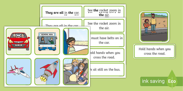 vehicles-and-transport-simple-sentence-matching-activity