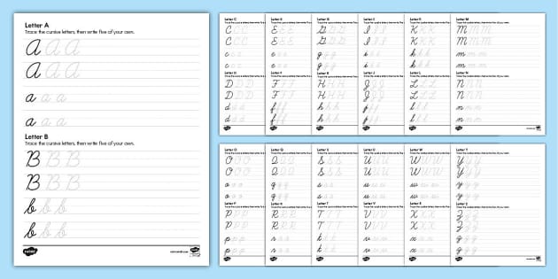 cursive handwriting worksheets cursive letters worksheet