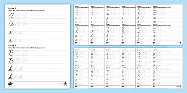 Cursive Handwriting Worksheets | Cursive Letters Worksheet
