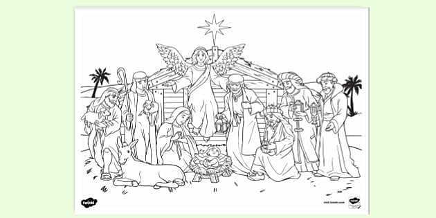 nativity scene printables