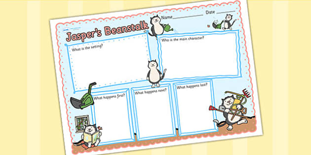 FREE! - Book Review Writing Frame To Support Teaching On Jasper's Beanstalk