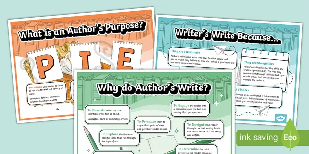 Author's Purpose Task Cards (Teacher-Made) - Twinkl