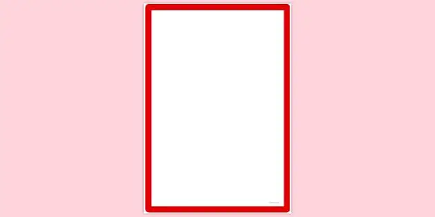 red blank page