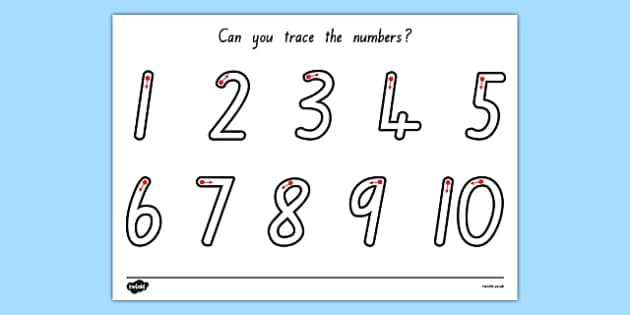 FREE! - Number Formation 1-10 Worksheet NZ (teacher made)