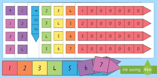 Place Value Arrow Cards Maths Resource Twinkl