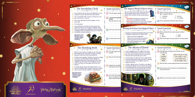 FREE! - Harry Potter Reading Comprehension Pack | Wizarding World