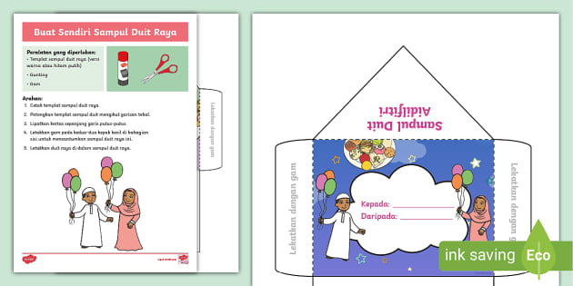 Buat Sendiri (DIY) Sampul Duit Raya (teacher made) - Twinkl