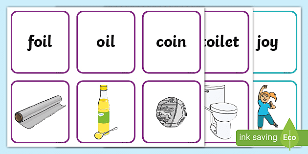 Alternative Spellings Oi And Oy Matching Cards