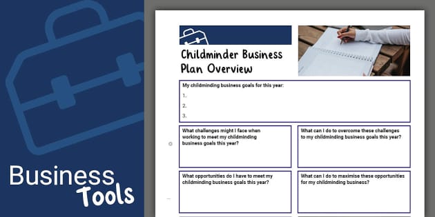 business plan for a childminder