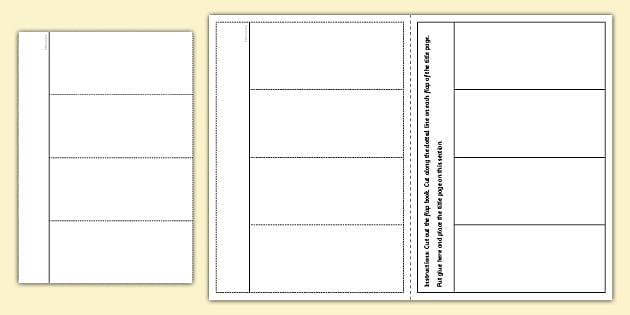 Blank Flap Book (Teacher-Made) - Twinkl