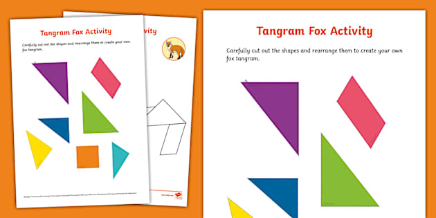 👉 Fox Tangram Puzzle Activity (teacher made) - Twinkl