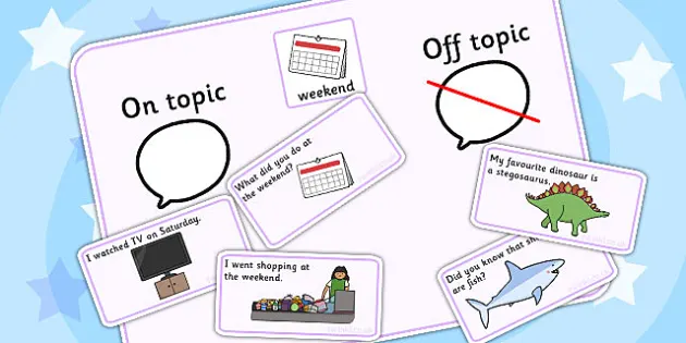 On Topic Off Topic Conversation Sorting Game Pets - ordering