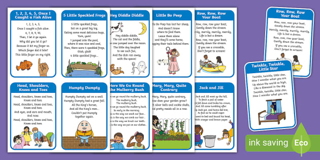 Nursery Rhyme Flashcards | Twinkl (Teacher-Made) - Twinkl