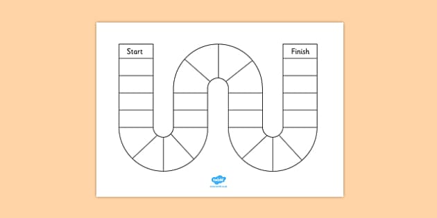 Editable Race and Trace Board Game for Word Work