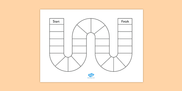 Snakes And Ladders Template - Printable Board Game - Twinkl