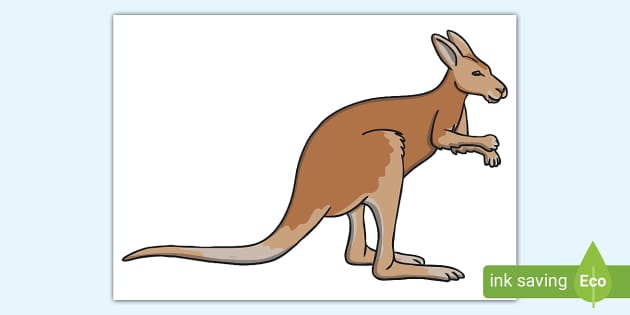 Extra Large Display Kangaroo Cut-Out